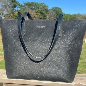 Kate Spade Black Sparkle Tote